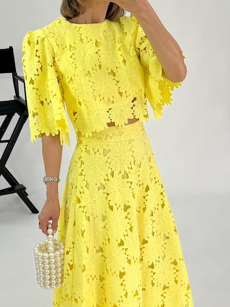 Conjunto falda + top Flores