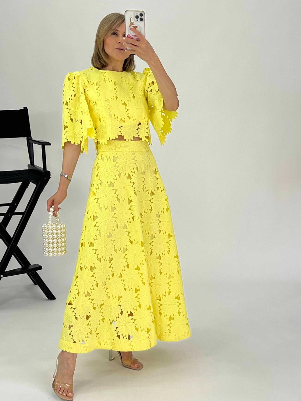 Conjunto falda + top Flores