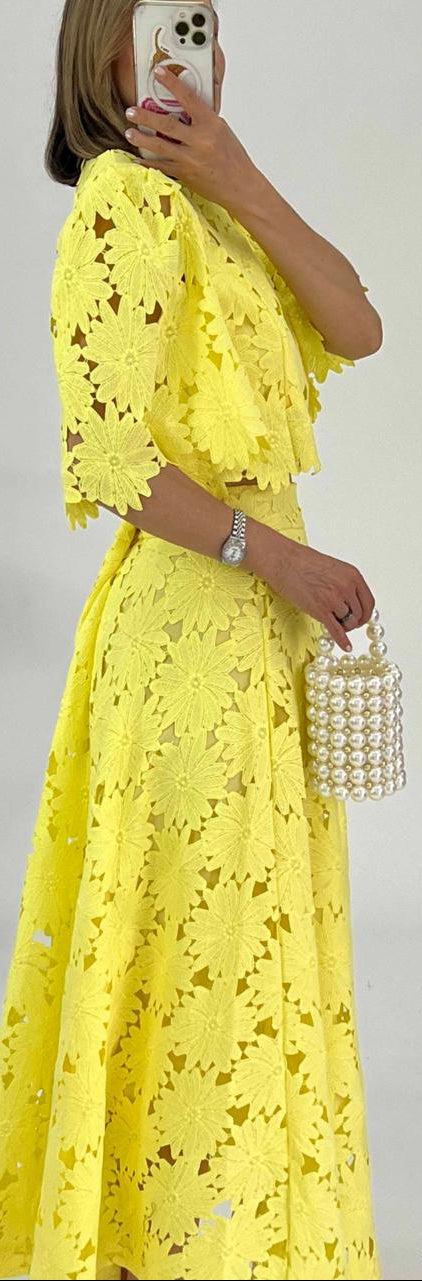 Conjunto falda + top Flores