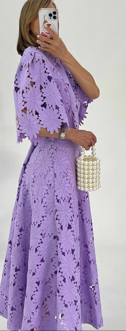 Conjunto falda + top Flores