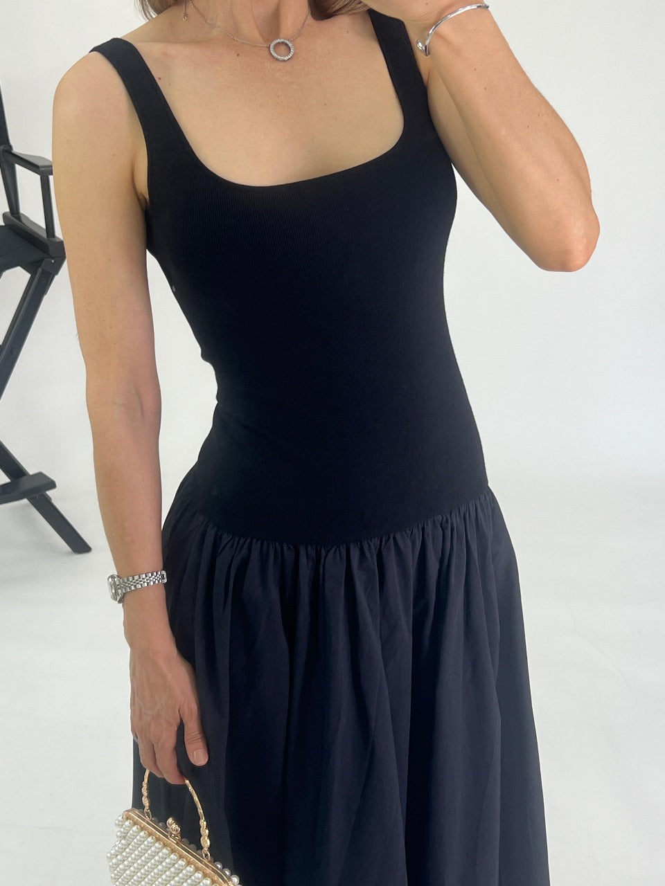 Vestido tirantes MAXI Bicolor