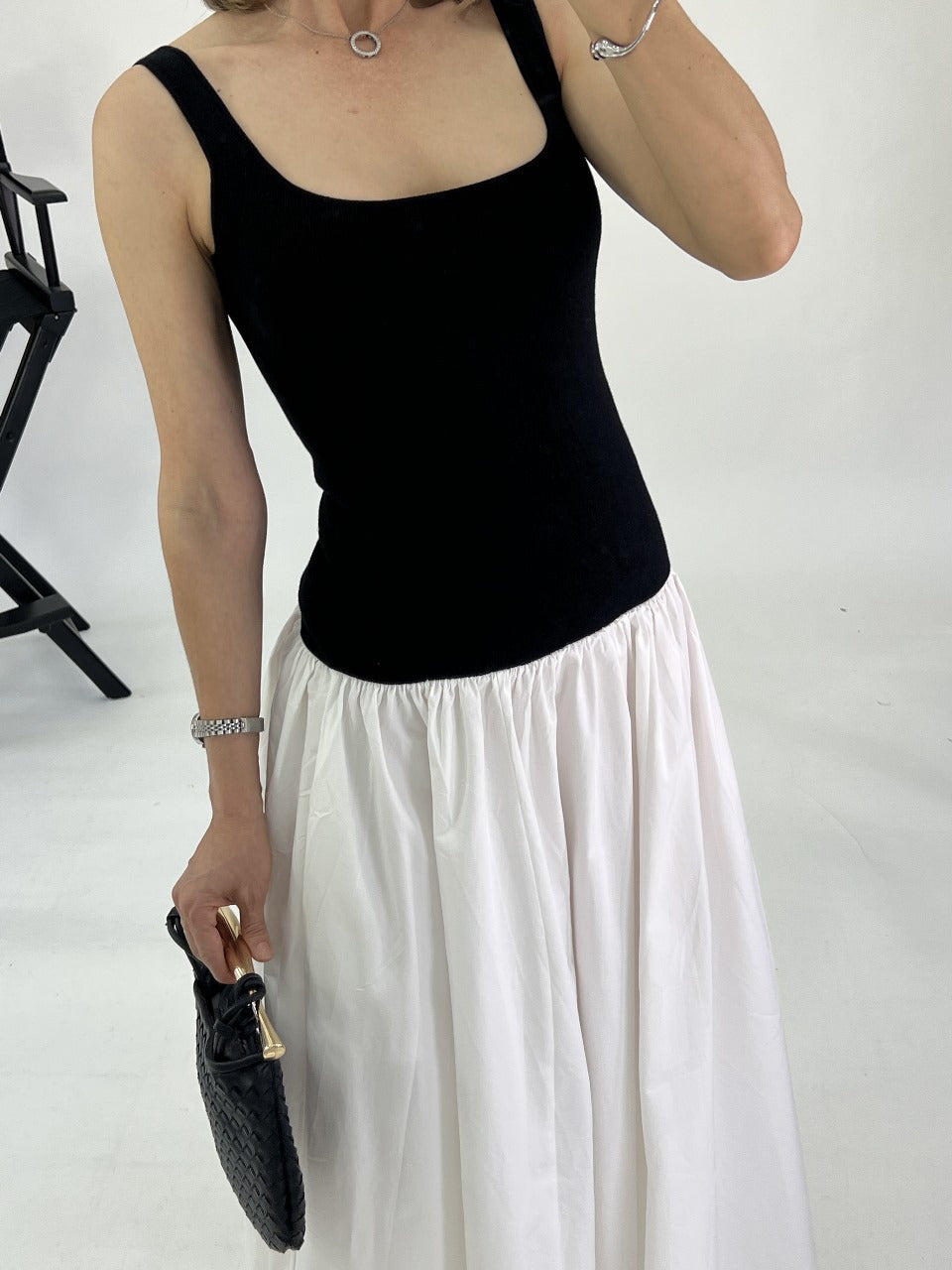 Vestido tirantes MAXI Bicolor