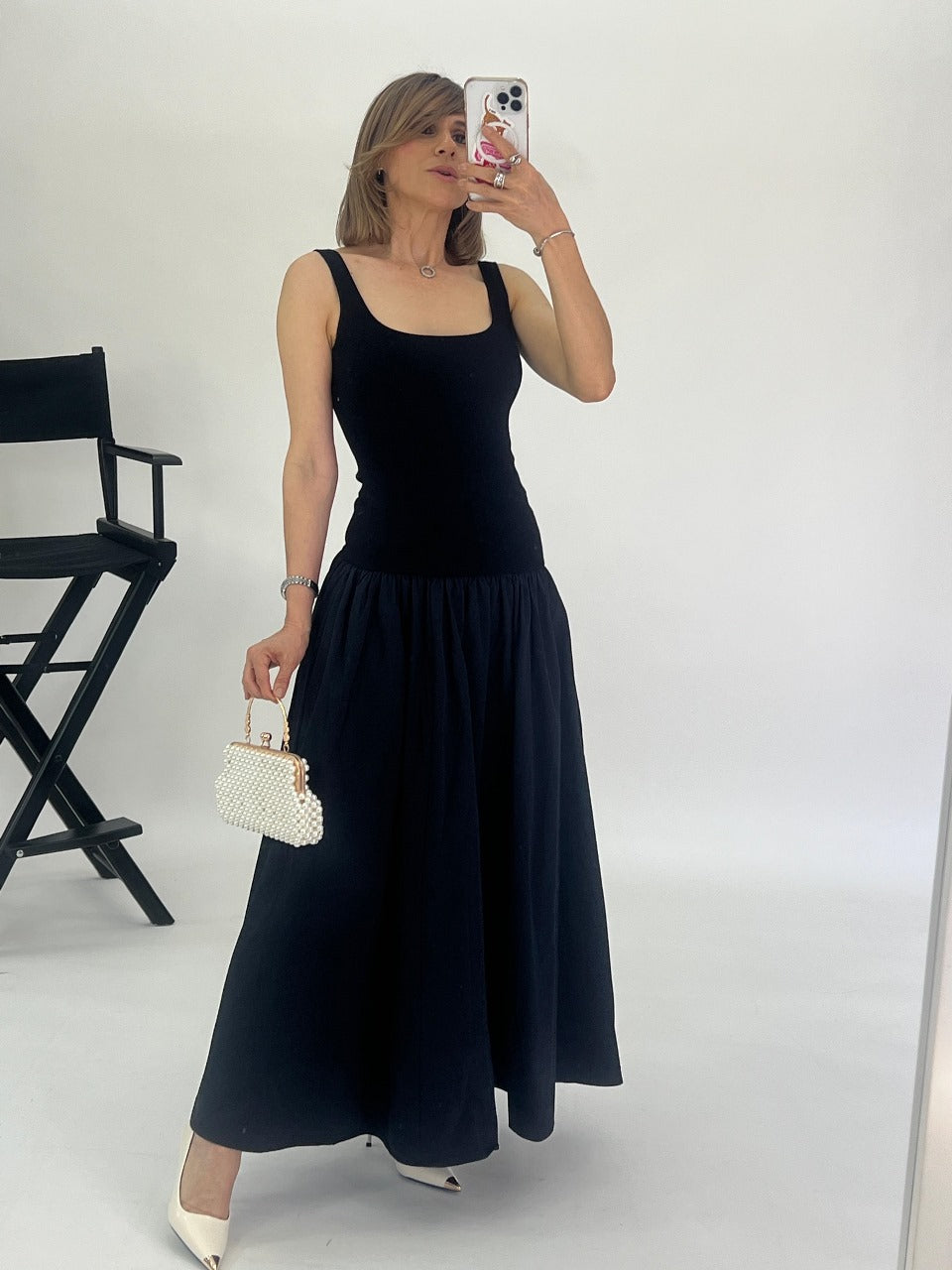 Vestido tirantes MAXI Bicolor