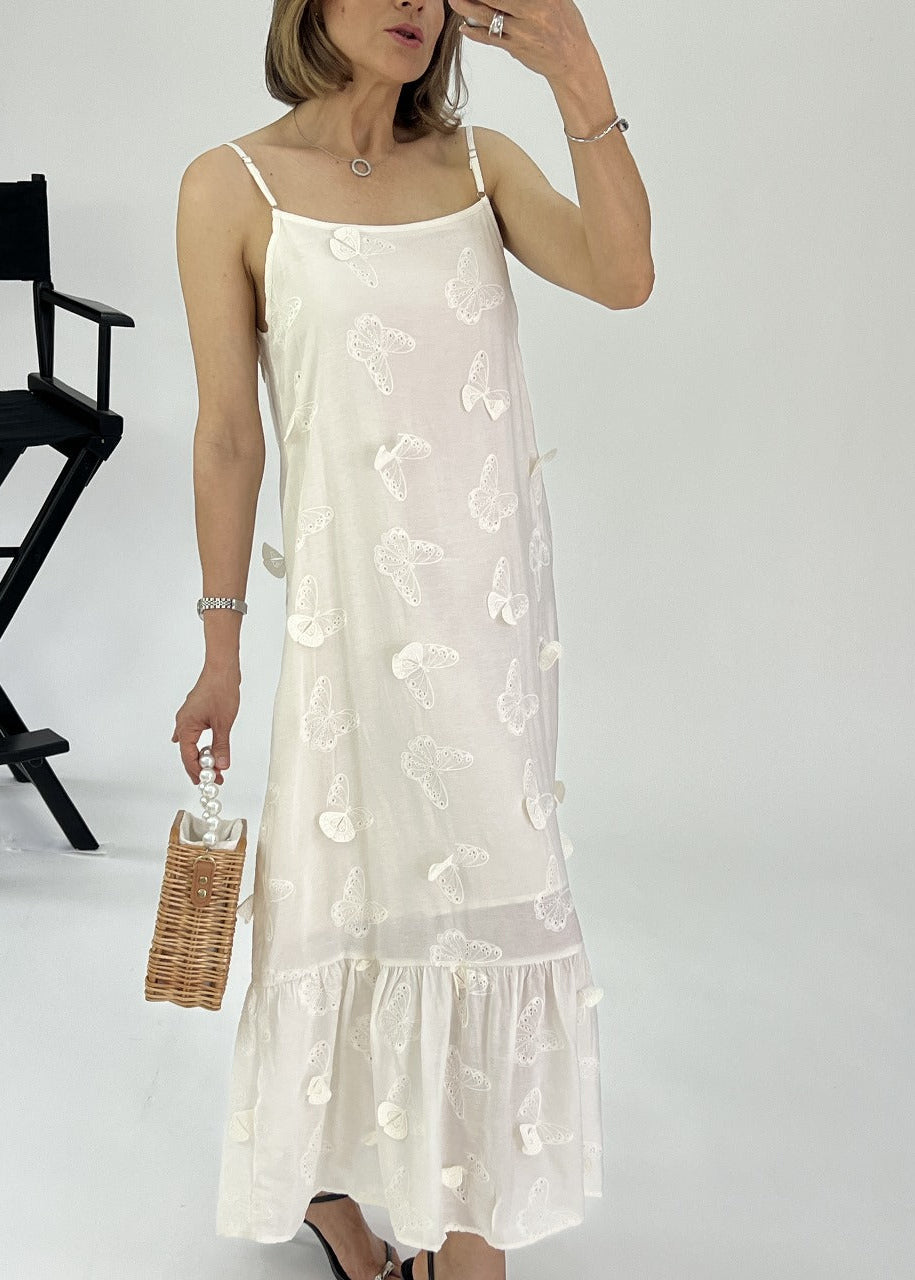 Vestido maxi mariposas