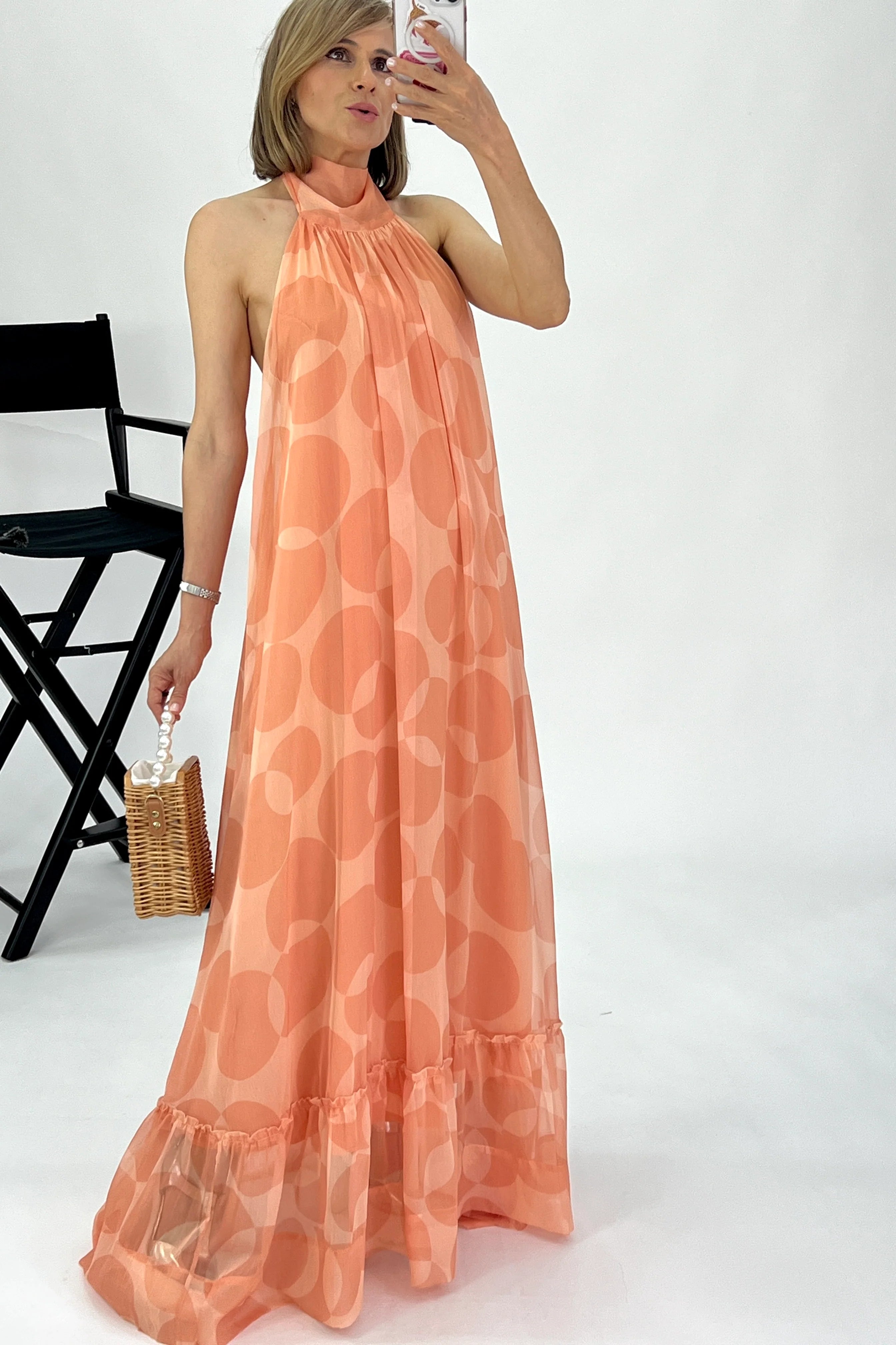 Dots Dress - Vestido halter lunares