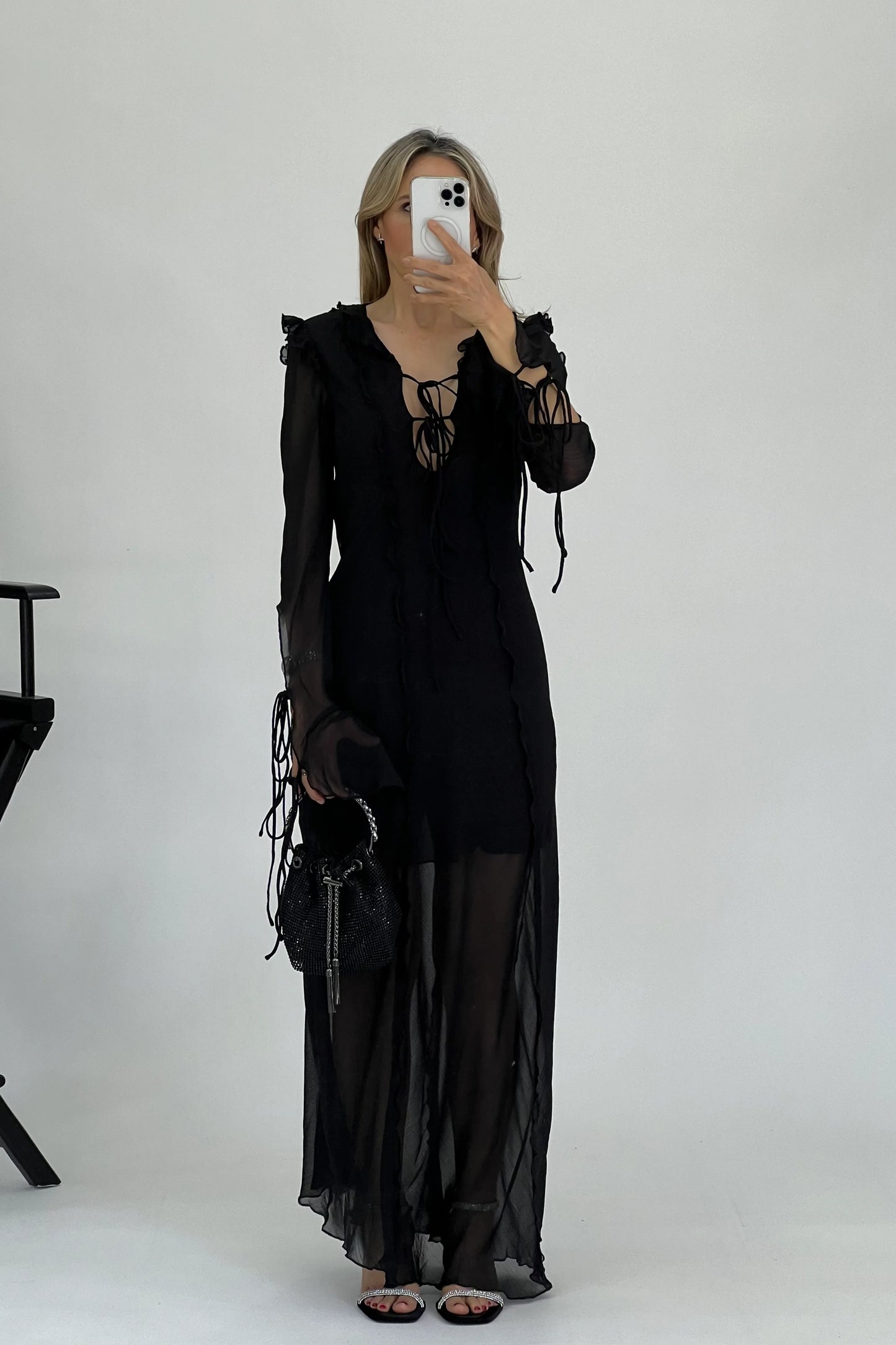 Vestido volantes