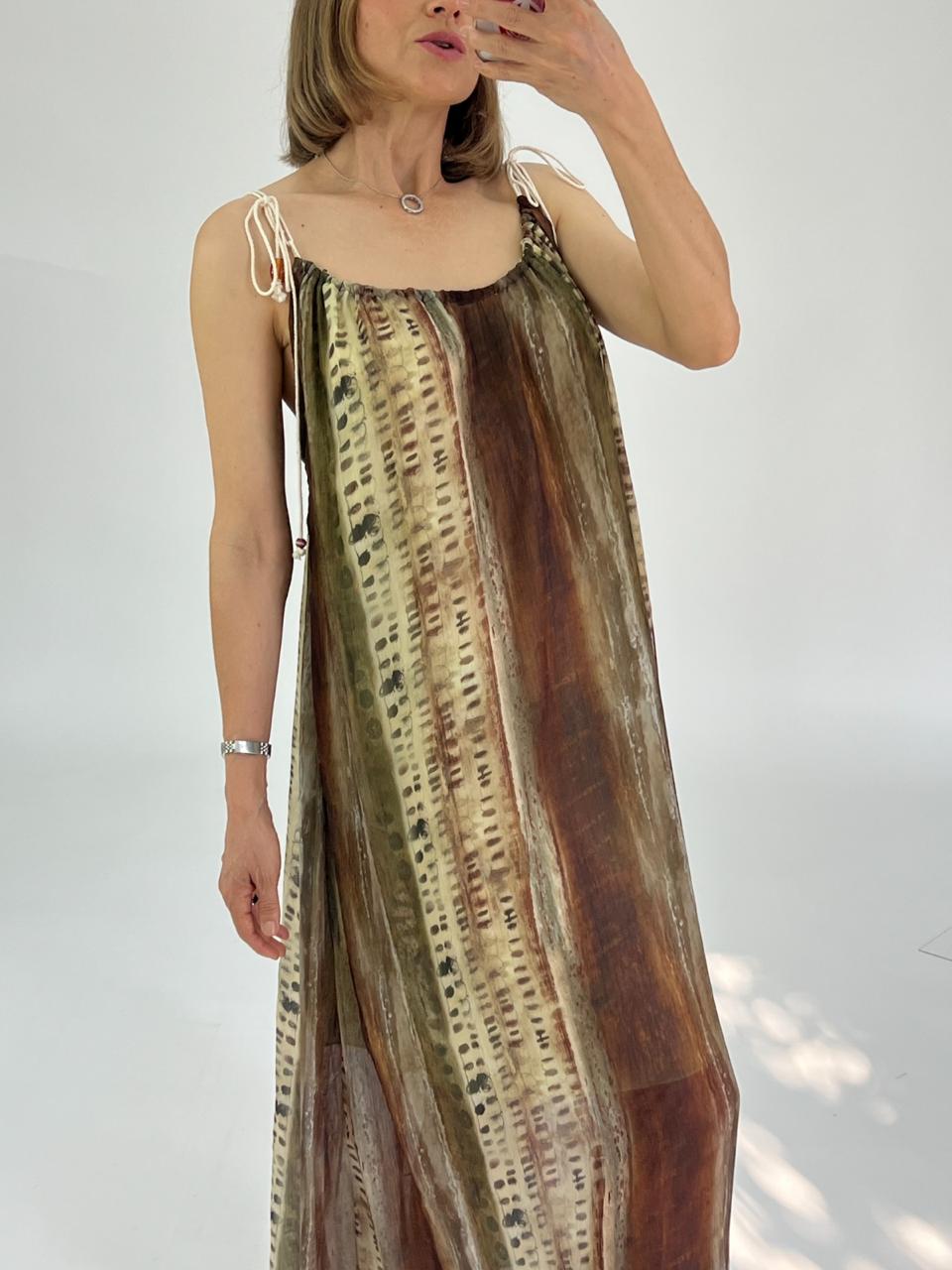 Vestido estampado snake