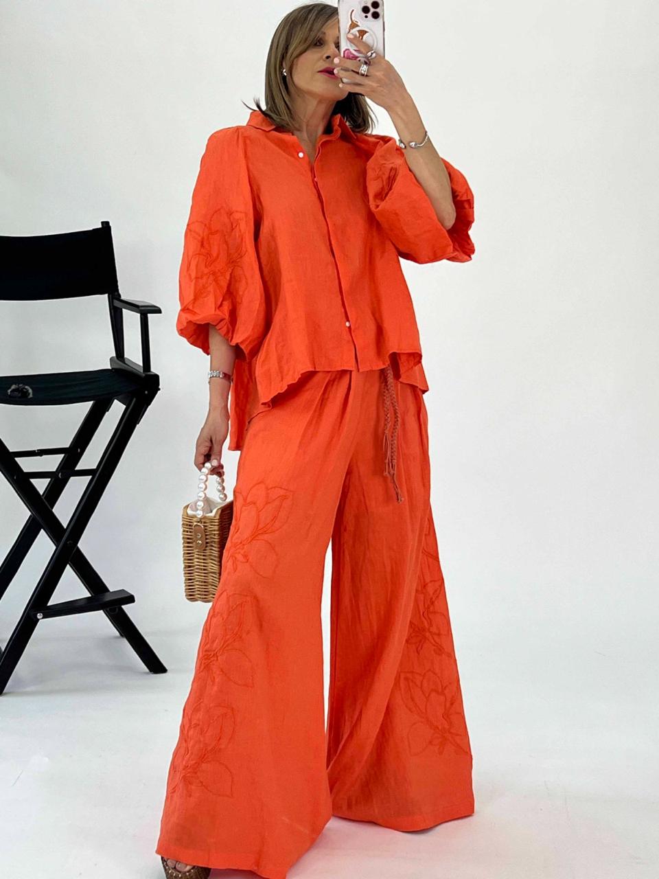 Conjunto mangas voluptuosas