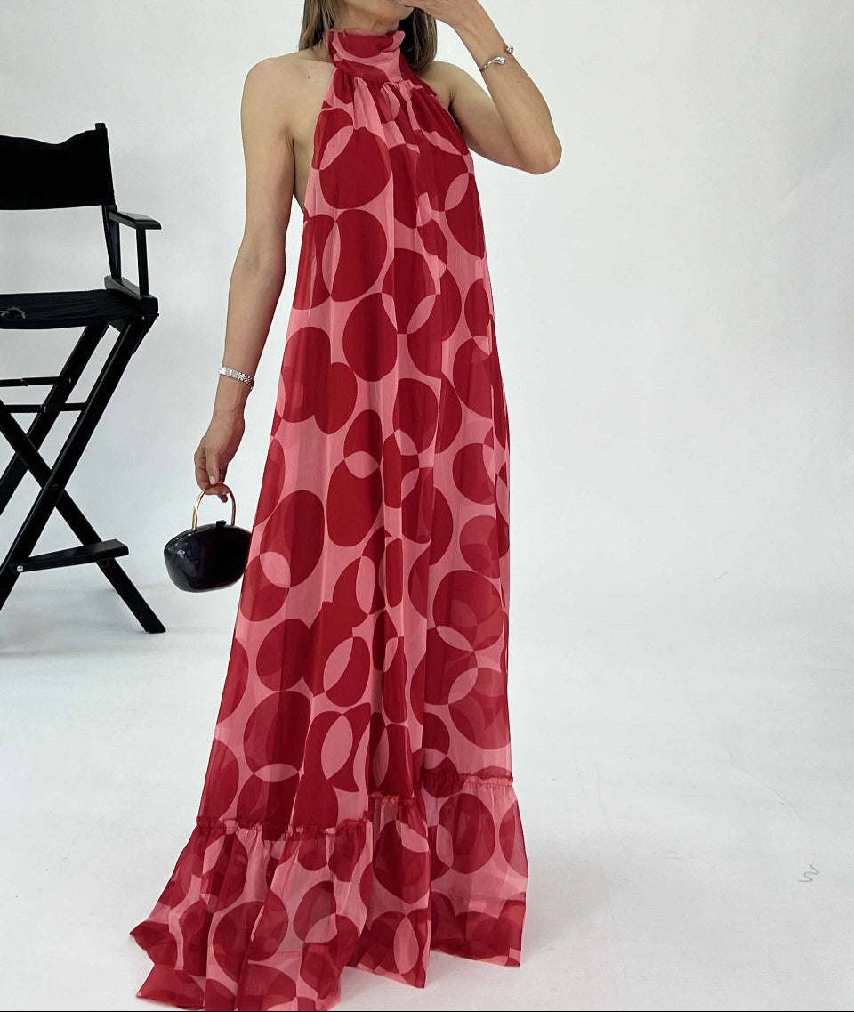 Dots Dress - Vestido halter lunares