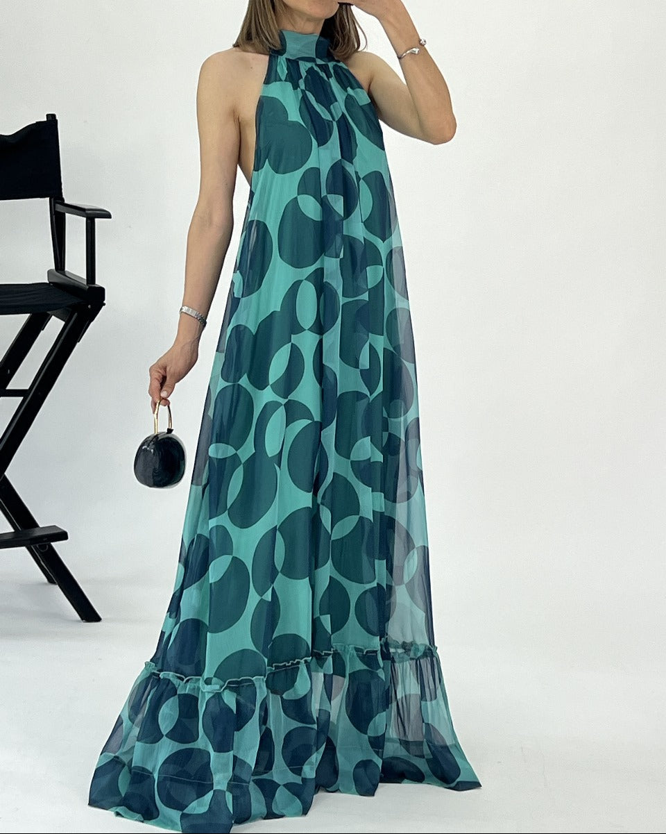 Dots Dress - Vestido halter lunares